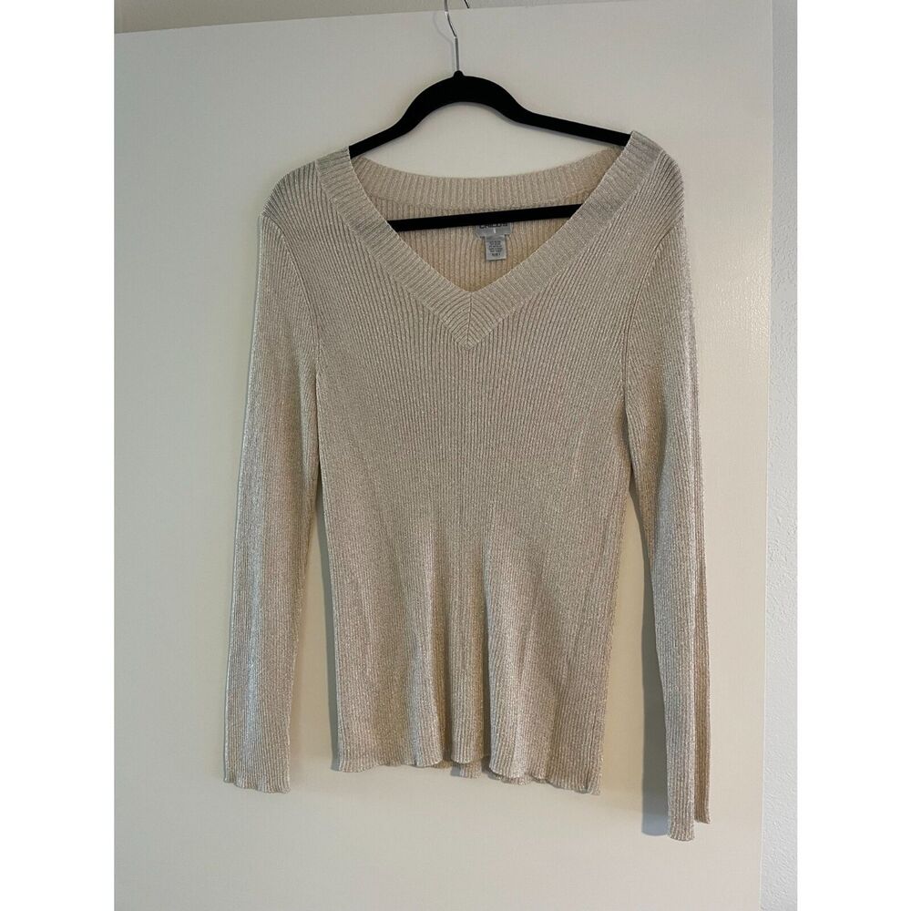 Chico's V-Neck Sweater - Medium